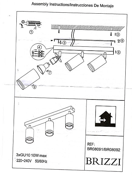 Светильник спот Aras BR08091