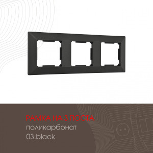 Рамка Am-503.03 503.03-3.black
