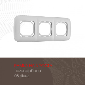 Рамка Am-505.05 505.05-3.silver