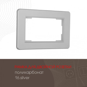 Рамка Am-502.16 502.16-double.silver