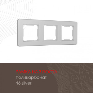 Рамка Am-502.16 502.16-3.silver