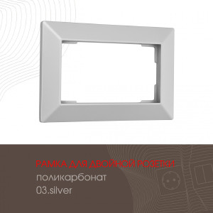 Рамка Am-503.03 503.03-double.silver