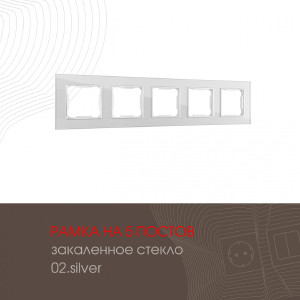 Рамка Am-503.02 503.02-5.silver