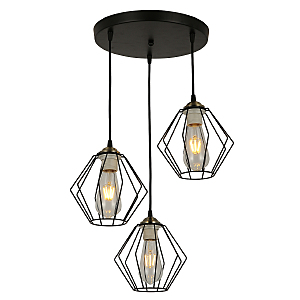 Светильник подвесной Indigo MD.3099-3-P BK+AB