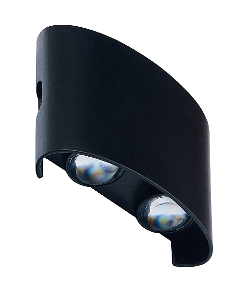 Уличный настенный светильник Cross IL.0014.0001-4 BK
