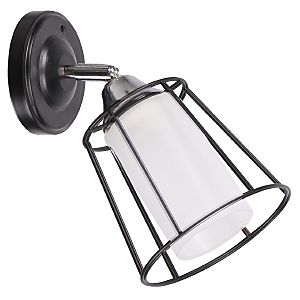 Настенное бра IMEX MD.24380-1-W BK+CH