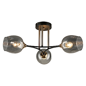 Потолочная люстра IMEX MD.4882-3-S COFFEE+FGD