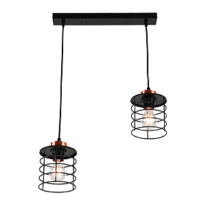 Светильник подвесной Ferro MD.8835-2-P BK+AB