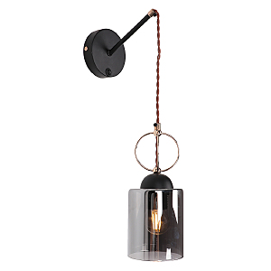 Настенное бра IMEX MD.0103-1-W BK+FGD