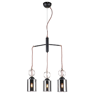 Светильник подвесной IMEX MD.0103-3-S BK+FGD