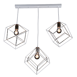 Светильник подвесной Quatro MD.0830-3-P WH+FGD