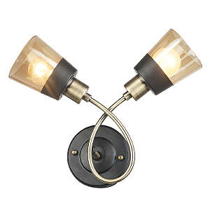 Настенное бра IMEX MD.4045-2-W AB+BK