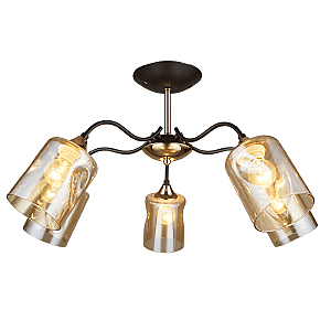 Потолочная люстра IMEX MD.4052-5-S COFFEE+FGD