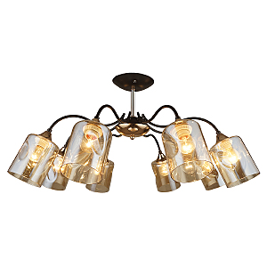 Потолочная люстра IMEX MD.4052-8-S COFFEE+FGD