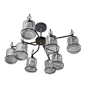 Потолочная люстра IMEX MD.4890-8-S COFFEE+FGD