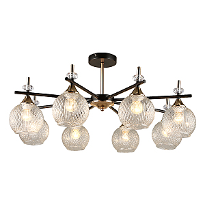 Потолочная люстра IMEX MD.4892-8-S COFFEE+FGD