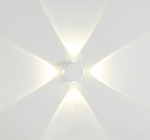 Уличный настенный светильник Cross IL.0014.0016-4 WH