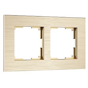 Рамка Werkel W0023511/ Рамка на 2 поста AluMax (шампань)