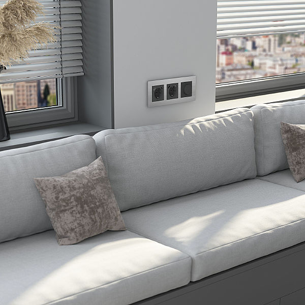 Рамка Werkel W0033506/ Рамка на 3 поста AluMax (алюминий)