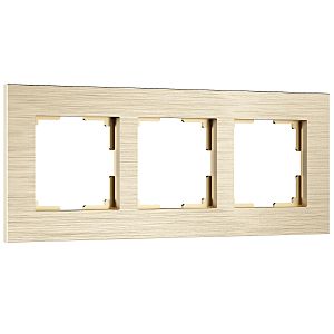 Рамка Werkel W0033511/ Рамка на 3 поста AluMax (шампань)