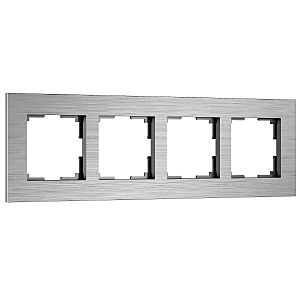 Рамка Werkel W0043506/ Рамка на 4 поста AluMax (алюминий)