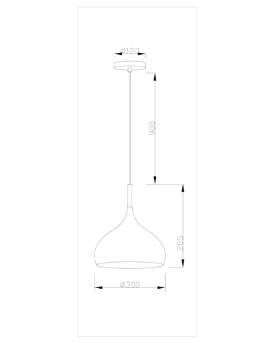 Светильник подвесной Eline V1296-1P