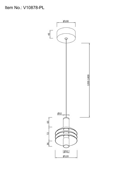 Светильник подвесной Sylv V10878-PL