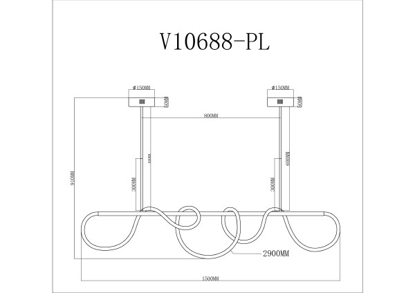Светильник подвесной True V10688-PL