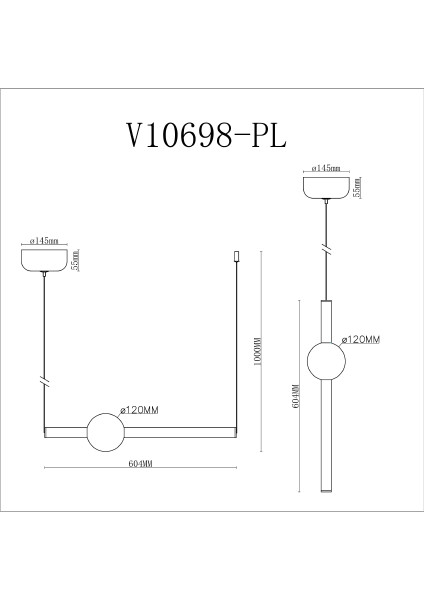 Светильник подвесной Eclipse V10698-PL