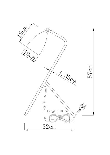 Настольная лампа Show V10998-T