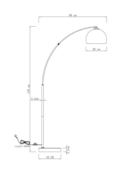 Торшер Arco V10994-F
