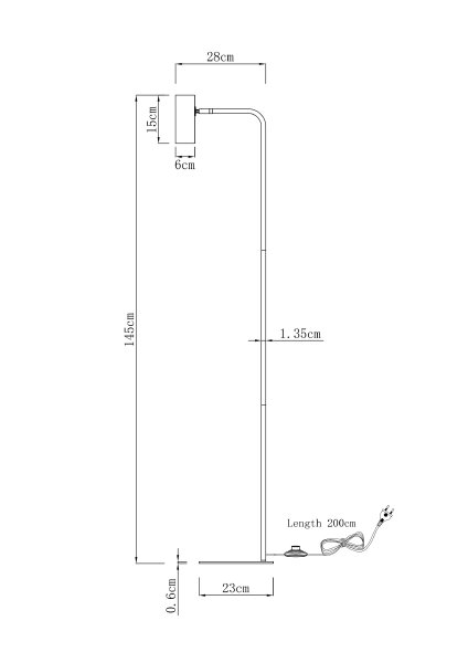 Торшер Fine V11003-FL