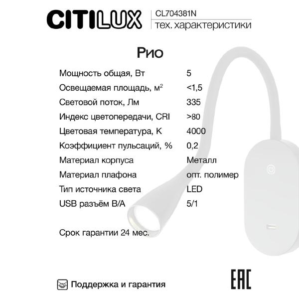 Настенный светильник Рио CL704381N