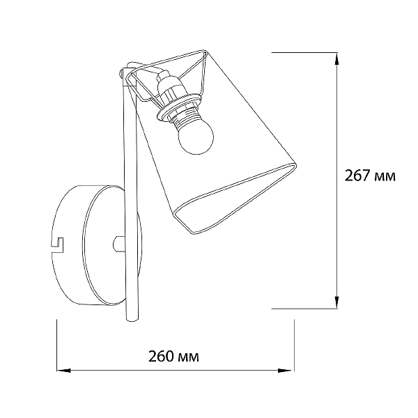 Настенное бра Hall 10185/1A Grey
