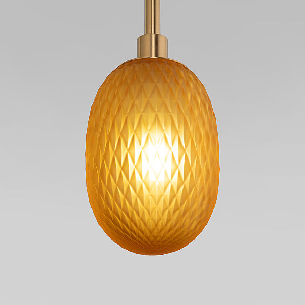 Светильник подвесной Pineapple 50266 дымчатый/прозрачный/янтарный Smart