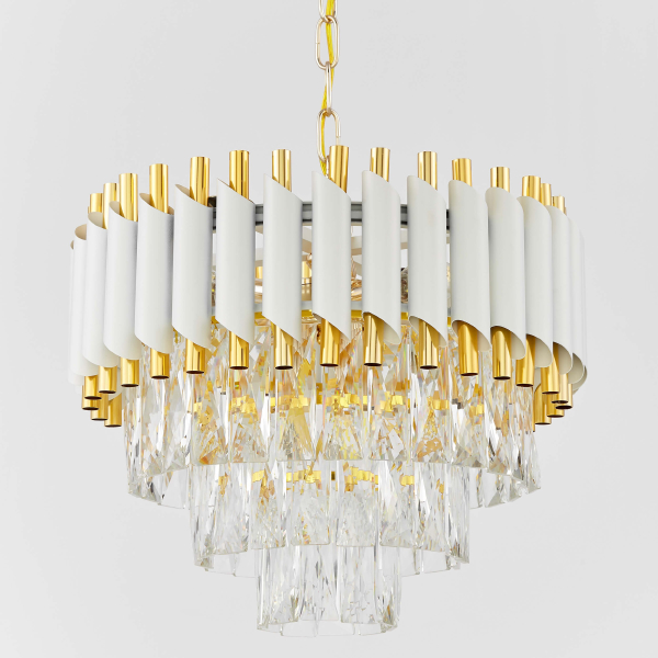 Подвесная люстра Lumina Deco LDP 6003-400 WT+F.GD