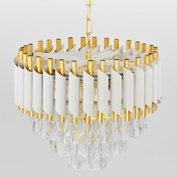 Подвесная люстра Lumina Deco LDP 6003-400 WT+F.GD