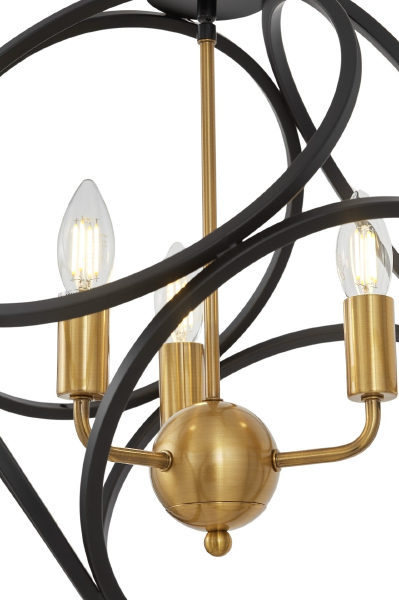 Подвесная люстра Casai LDP 1243-3 BK+MD