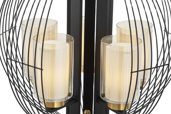 Подвесная люстра Ponti LDP 1245-5 BK+MD