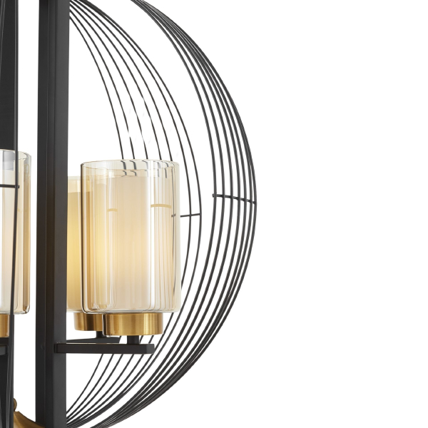 Подвесная люстра Ponti LDP 1245-5 BK+MD