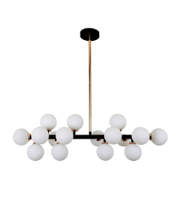 Люстра на штанге Marsiada LDP 6033-16 BK+MD
