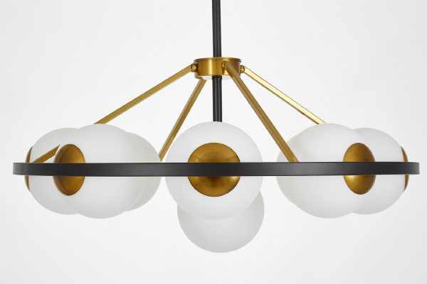 Потолочная люстра Donzano LDP 8034-9 BK+WT