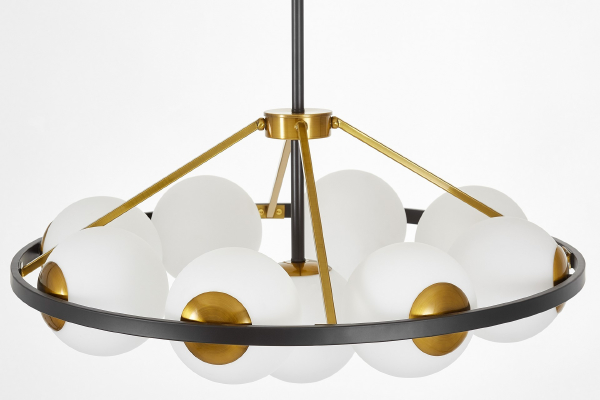 Потолочная люстра Donzano LDP 8034-9 BK+WT