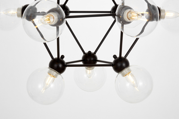 Подвесная люстра Zodiak LDP 160N-12 BK+PR