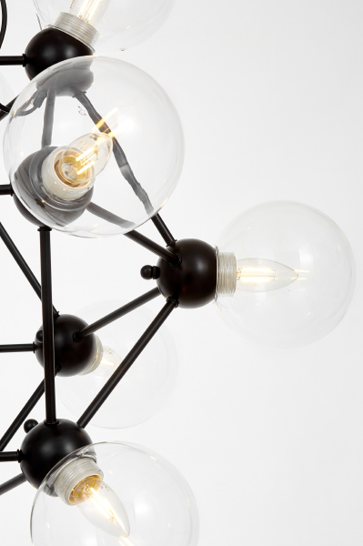 Подвесная люстра Zodiak LDP 160N-12 BK+PR