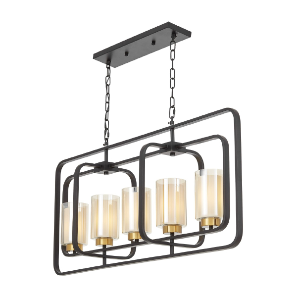 Подвесная люстра Indivia LDP 1238-5 BK+MD