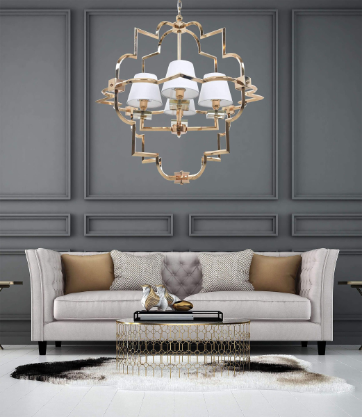 Подвесная люстра Baltimore LDP 8020-4 GD+WT