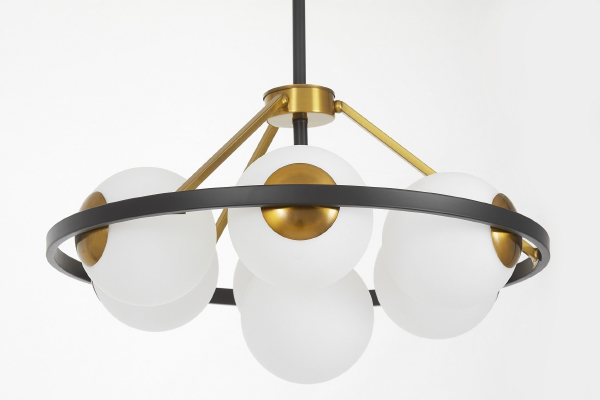 Потолочная люстра Donzano LDP 8034-7 BK+WT