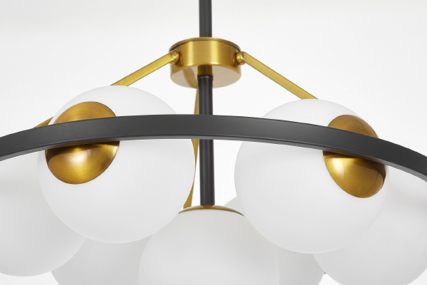 Потолочная люстра Donzano LDP 8034-7 BK+WT