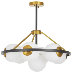 Потолочная люстра Donzano LDP 8034-7 BK+WT